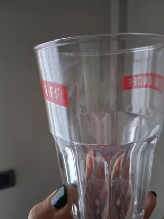 Set 6 Bicchieri Smirnoff Plastica Riutilizzabili