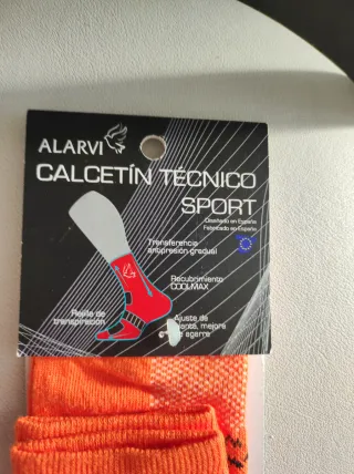 Calcetines Alarvi Técnicos Deportivos Naranja