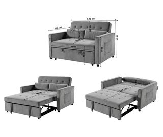 ENVIO GRATIS AL DOMICILIO Sofá Cama Gris Nuevo