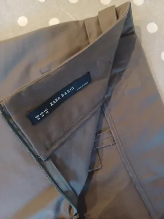 Falda Zara Talla M Marrón