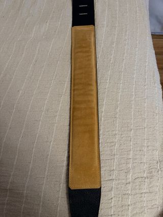 Tracolla per chitarra/basso in pelle nera