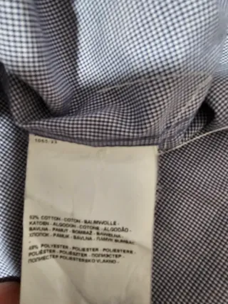 Camisa Hombre Talla 5XL Azul y Blanco