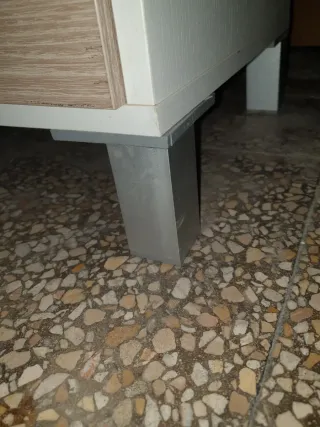 Mueble Comedor Blanco y Madera