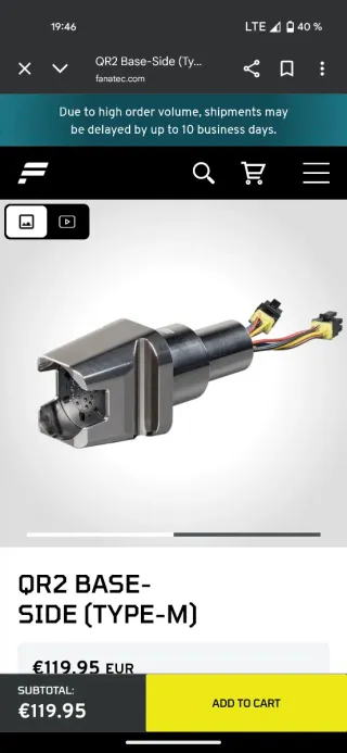 QR2 Fanatec Base-Side para Adrian