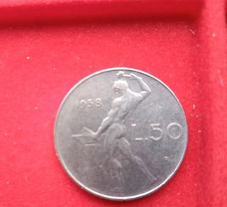 50 Lire 1958 Rara Repubblica Italiana