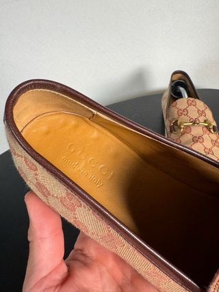 Mocasines Gucci Jordaan Monograma Horsebit