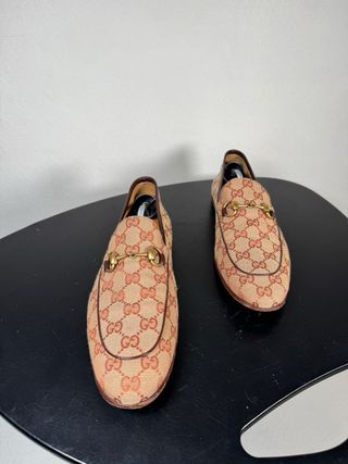 Mocasines Gucci Jordaan Monograma Horsebit