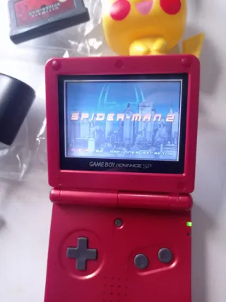 Nintendo Game Boy Advance SP Roja con dos juegos
