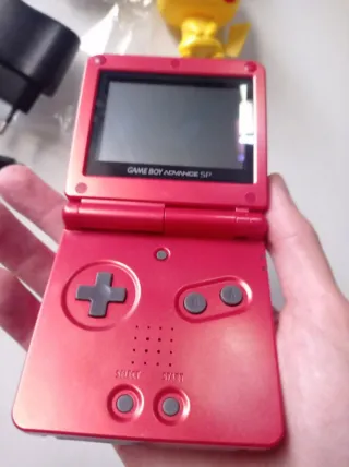 Nintendo Game Boy Advance SP Roja con dos juegos