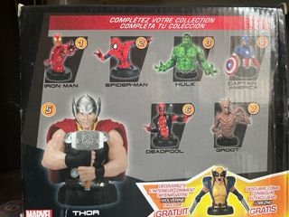 Figuras Marvel Thor y Capitán América Altaya