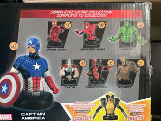 Figuras Marvel Thor y Capitán América Altaya