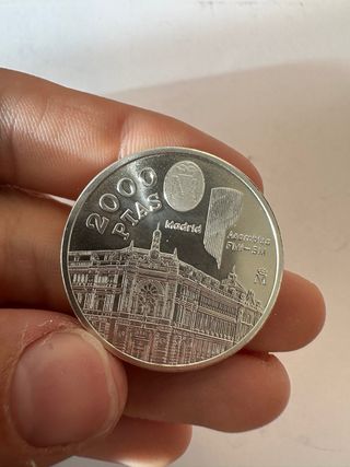 Lote de 2000 pesetas de plata