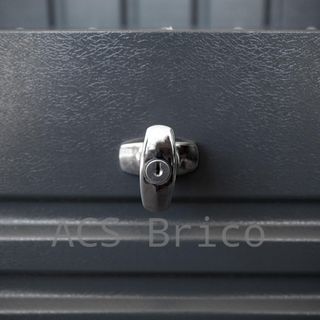 Baúl Arcón Metálico Antracita - 187x78x72 cm - Trimetals