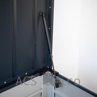 Baúl Arcón Metálico Antracita - 187x78x72 cm - Trimetals