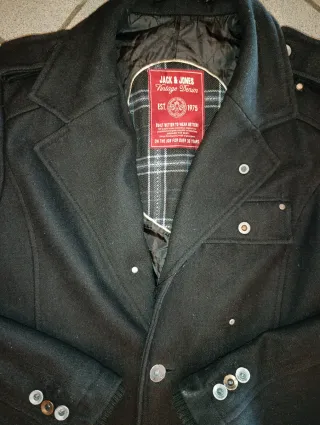 Cappotto Jack & Jones Uomo Nero Taglia 48