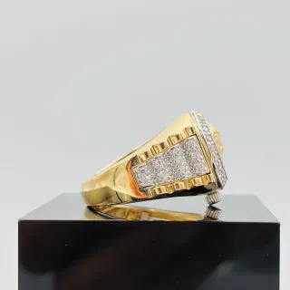 SELLO REDONDO RELOJ MEDUSA Y CIRCONITAS.