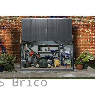 Baúl Arcón Metálico Antracita - 196x89x113 cm - Trimetals