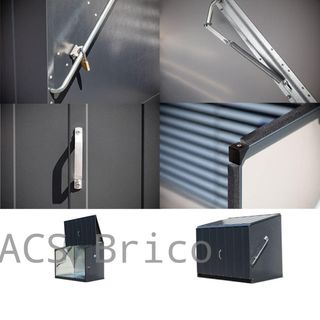 Baúl Arcón Metálico Antracita - 196x89x113 cm - Trimetals