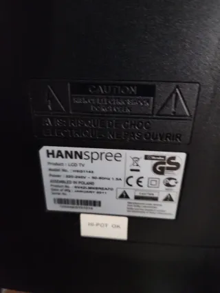 Televisión Hannspree Negra