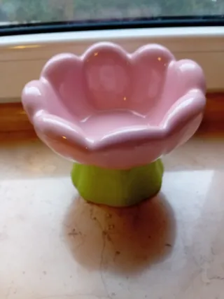 Ciotola cane gatto fiore rosau