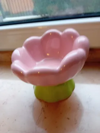 Ciotola cane gatto fiore rosau