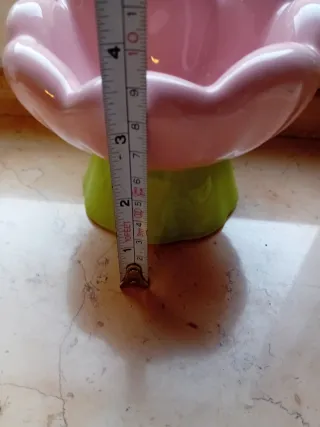 Ciotola cane gatto fiore rosau