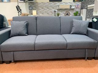 Sofá Cama Gris Tela