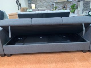 Sofá Cama Gris Tela