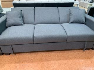 Sofá Cama Gris Tela