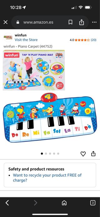 Alfombra Piano Winfun