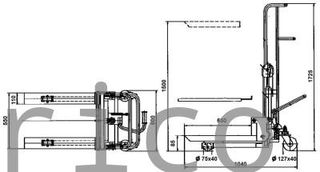 Apilador Manual 400 Kg - 1500 mm - 10562