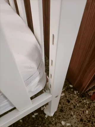 Cuna bebé blanca 0-3 años