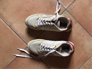 Scarpe Navigare Beige e Rosse