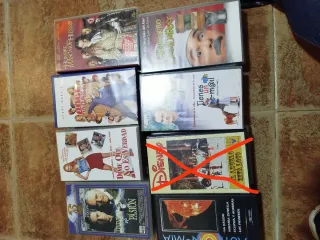 Lote Películas VHS 50 euros  ( las tachadas no me