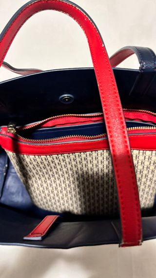 Bolso Tote CH Beige y Rojo