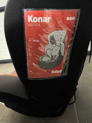 Silla coche Babyauto naranja y gris