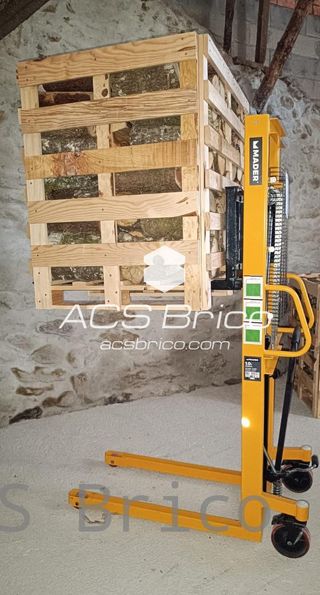 Transpaleta Apilador Elevador de Palets Manual 700 Kg - 1600 mm - 65341 - Mader