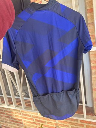 Maillot Ciclismo Btwin Azul