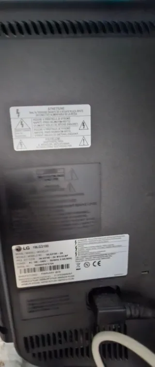 Televisión LG Negra