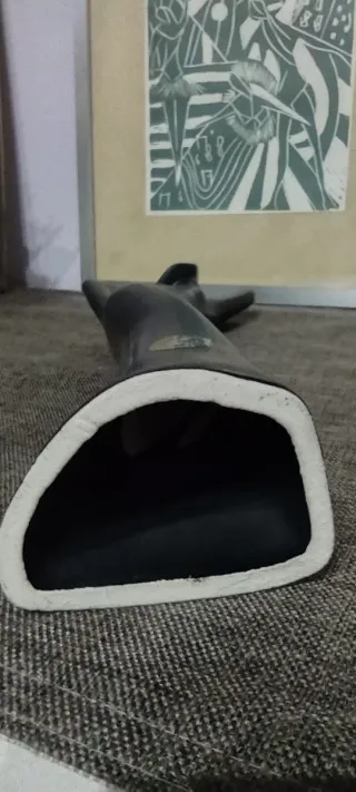 Scultura vintage ceramica donna