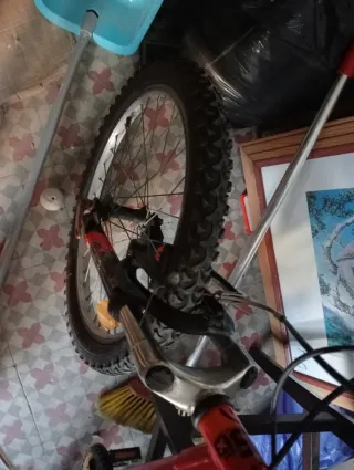 Bicicleta infantil roja