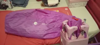 Cuna de viaje parque plegable rosa