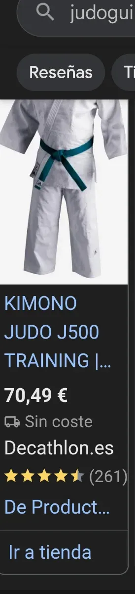 Judogui Adidas Blanco y azul