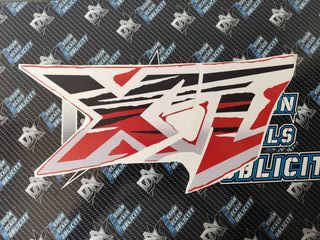 Decals Kit for Yamaha XT 600e -- 1998, black & red