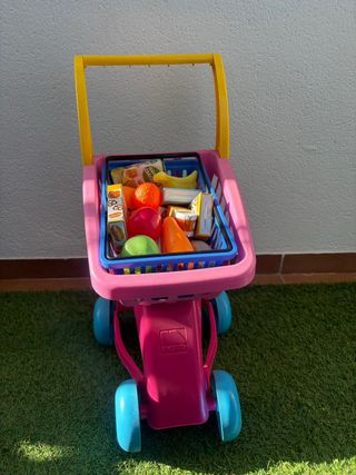 Carrito y cesta Frutería Infantil