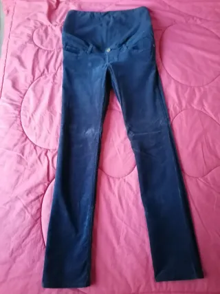 Pantalones premamá negros y azulmarino