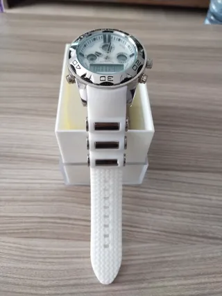 Reloj Eve Cros Plata y Blanco