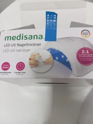 Lámpara LED-UV Medisana para uñas