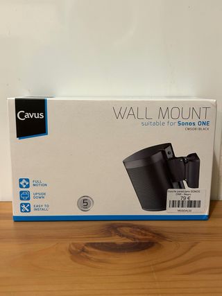 Soporte Pared Cavus para Sonos ONE Negro (PVP 79€)