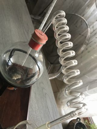 Alambicco distillatore vetro